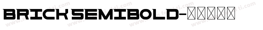 Brick SemiBold字体转换